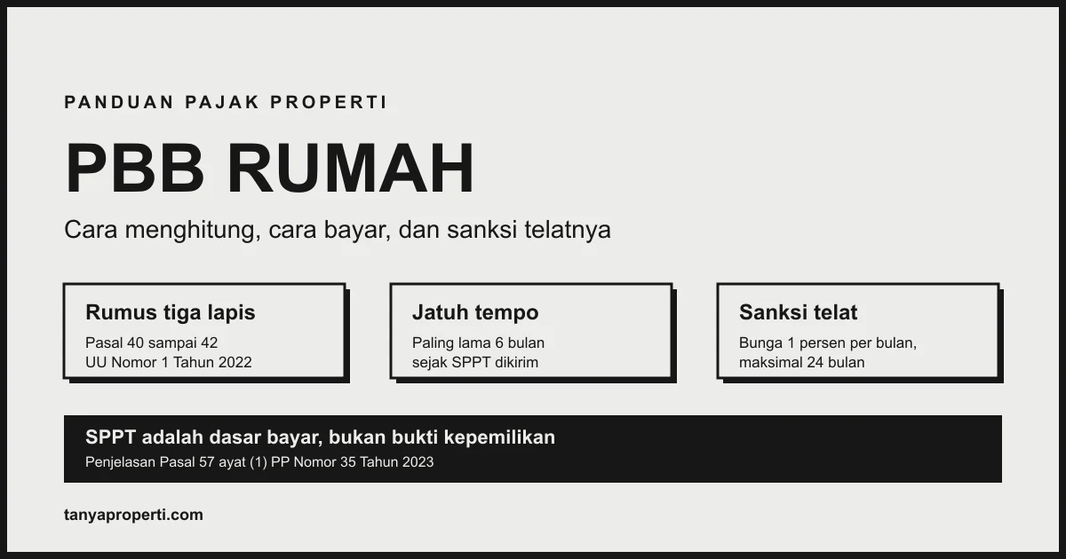 Ilustrasi: PBB rumah: cara menghitung, cara bayar, dan sanksi telatnya